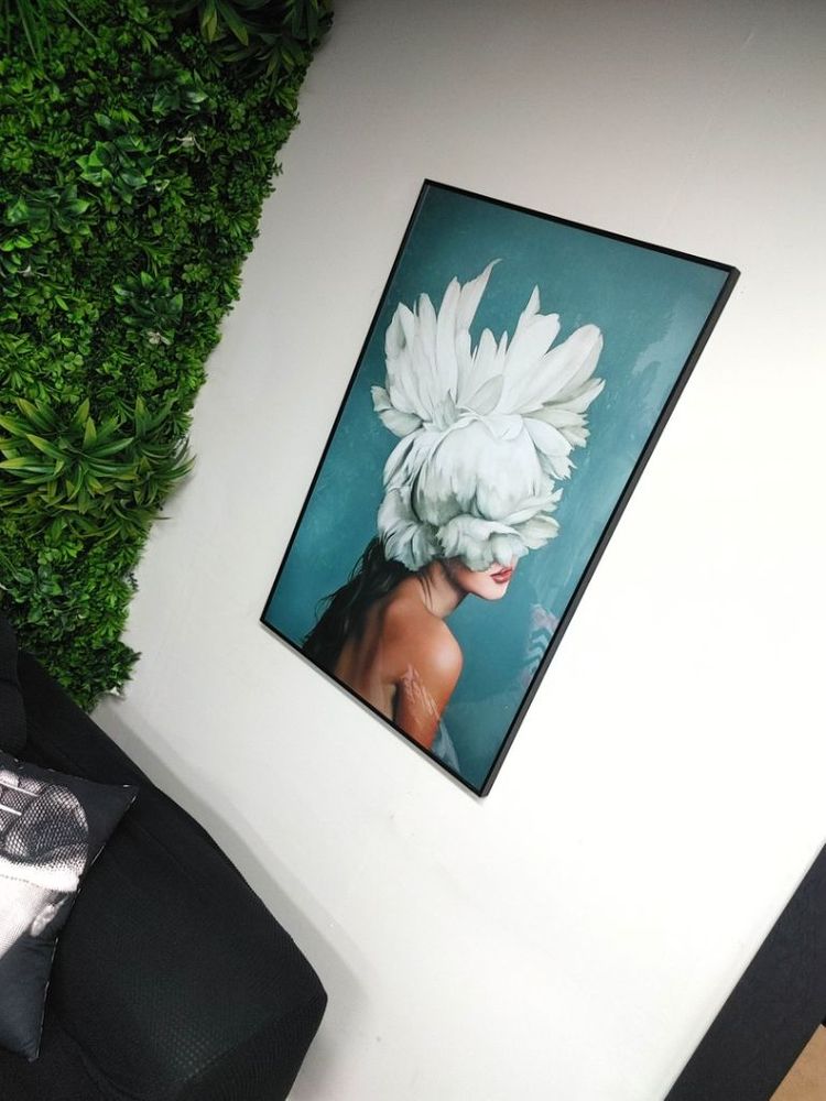 목련화 백합 인물 추상화 현대미술 포스터 그림 액자--1