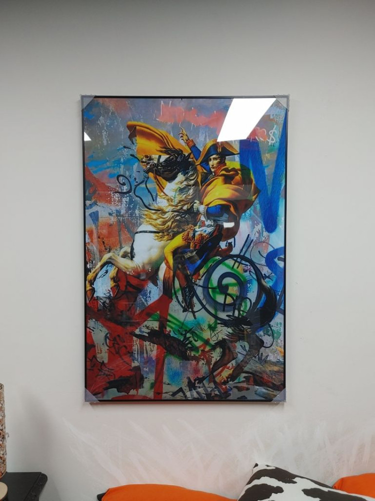 나폴레옹 승마 팝아트 일러스트 대형 그림 액자--2