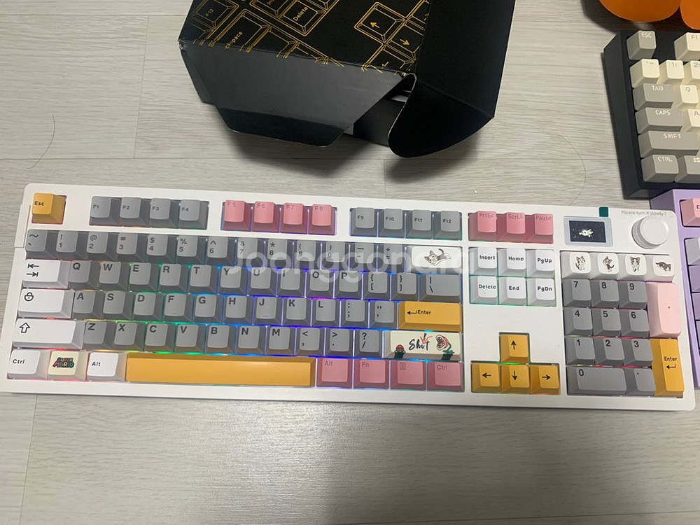 풀윤활 커스텀 다얼유 a104 pro 게이밍 키보드--4