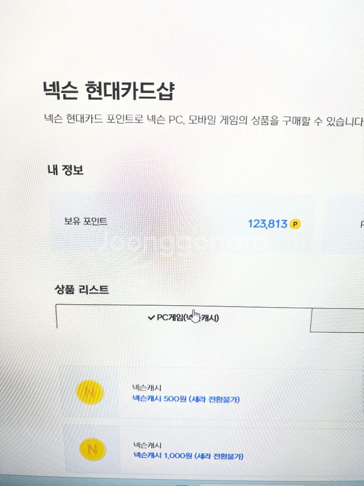 넥슨캐시 10만--0