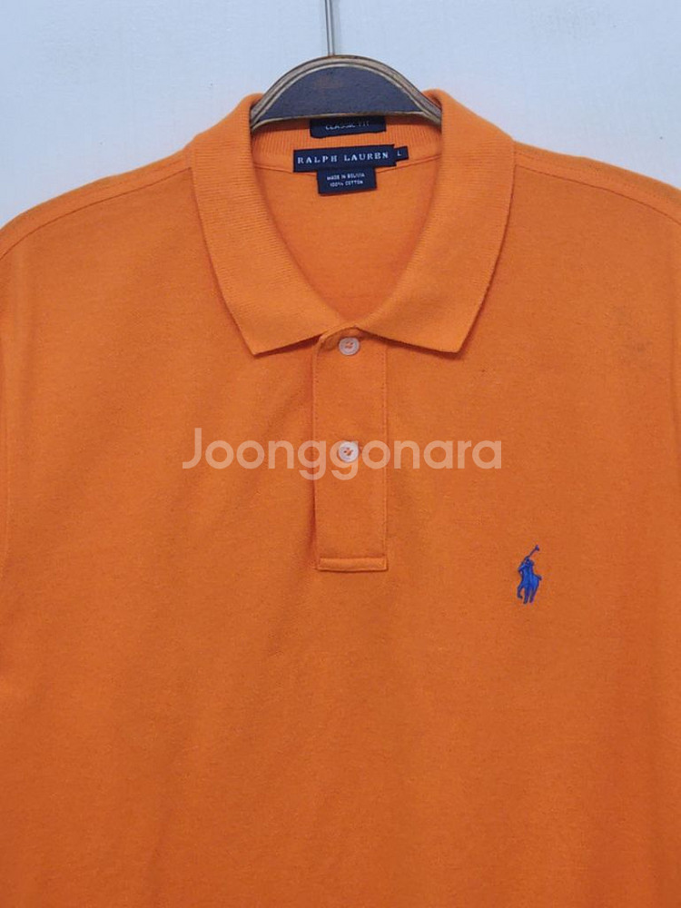 (XL) 랄프로렌 폴로 반팔카라티 주황 PK 티셔츠--1