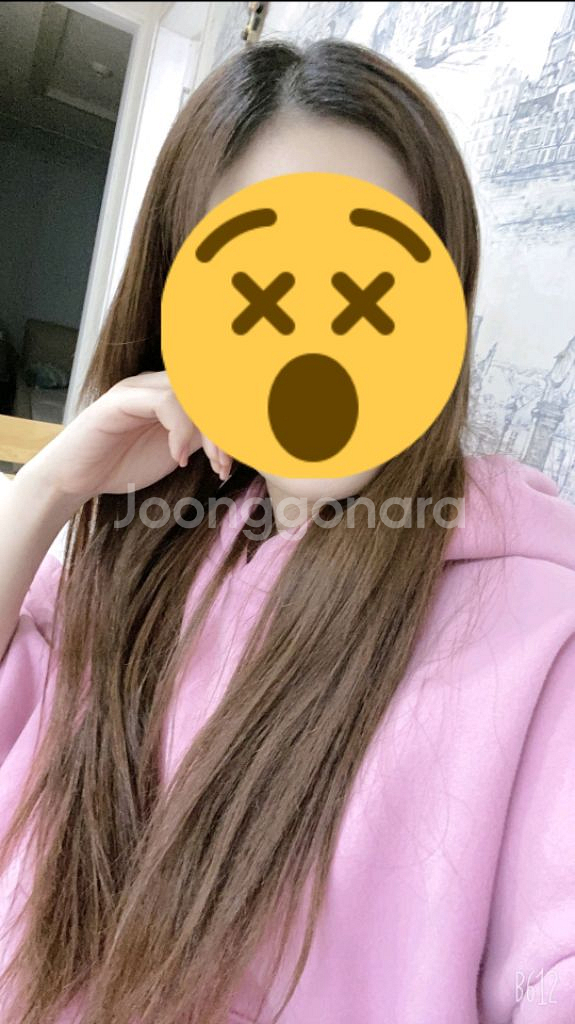 붙임머리 20인치 브라운 천연모--4