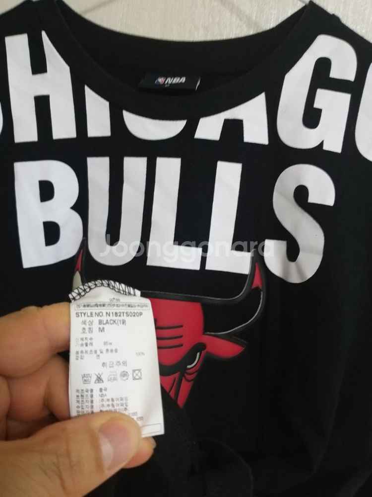 남성 NBA 시카고불스 반팔티셔츠 (오버핏100)--5