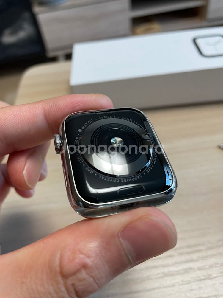 애플워치4 LTE 스테인리스 44mm--2