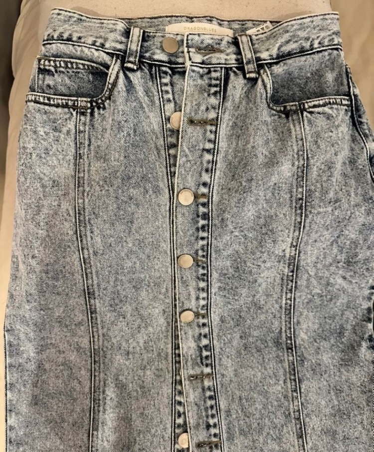 (새상품)(드래곤 블루스) 스커트 XS사이즈 44-55--2