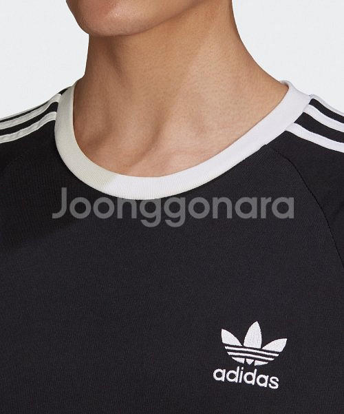 3-STRIPES TEE BLACK _ L sizze--5