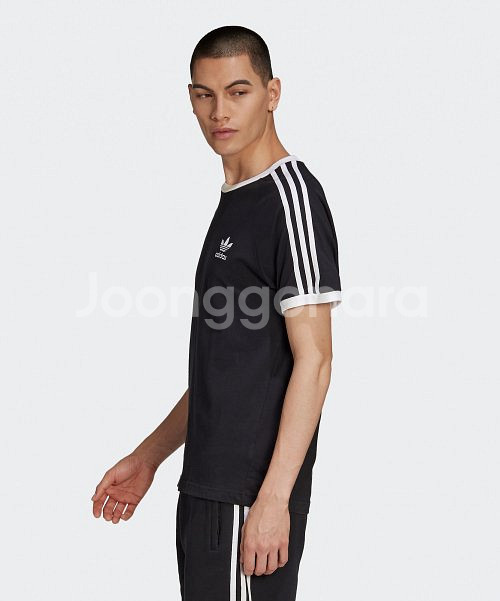3-STRIPES TEE BLACK _ L sizze--3