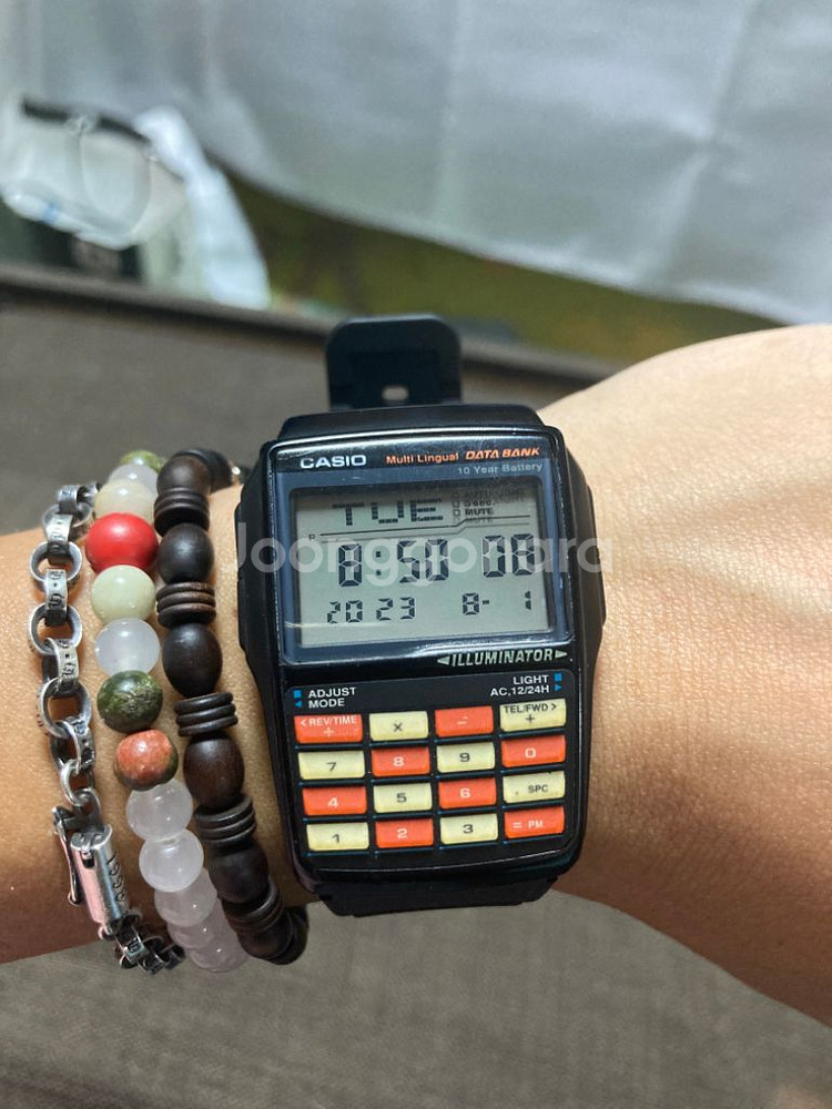 카시오 데이터뱅크 레트로 희귀 시계 dbc-32c--0