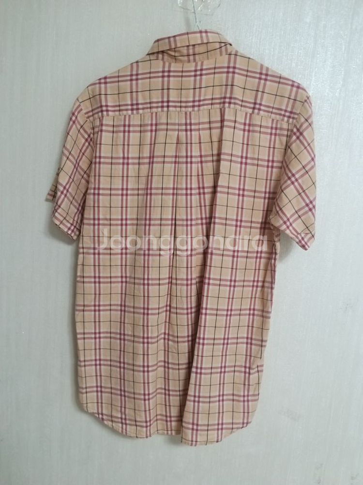 명품 버버리 여성 반팔 체크셔츠 (오버핏95)--5