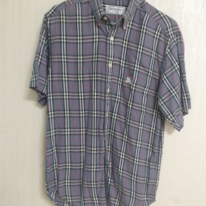 명품 버버리 여성 반팔 체크셔츠 (오버핏95)