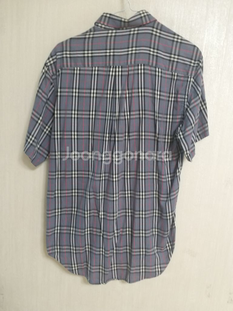 명품 버버리 여성 반팔 체크셔츠 (오버핏95)--3