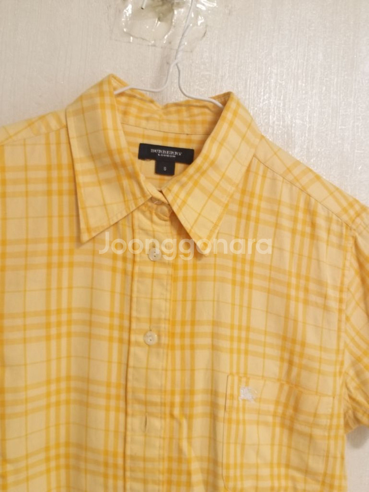 명품 버버리 여성 반팔 체크셔츠 (90)--2