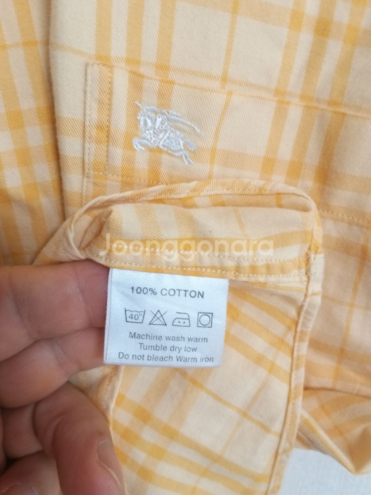 명품 버버리 여성 반팔 체크셔츠 (90)--3