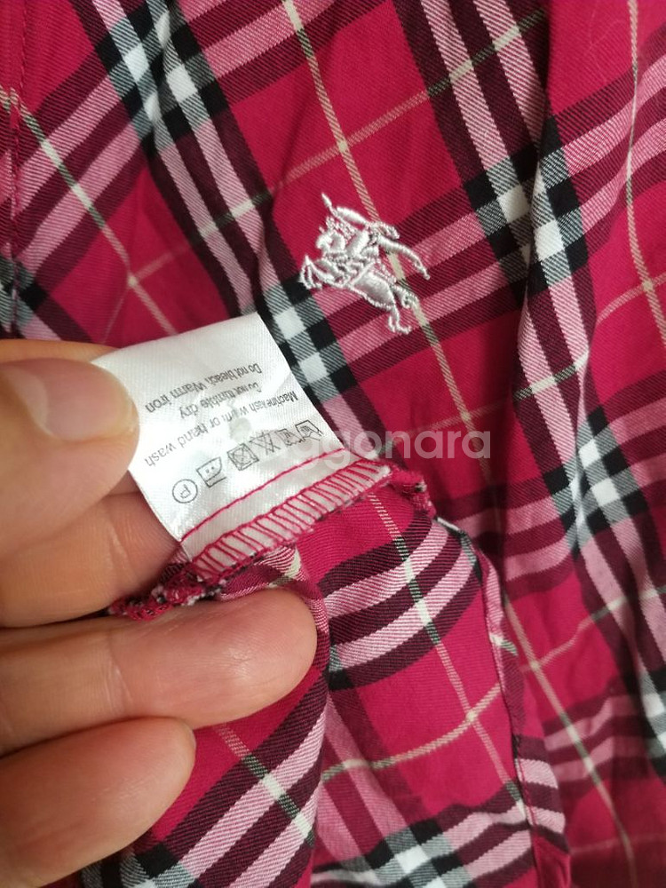 명품 버버리 여성 반팔 체크셔츠 (95)--3
