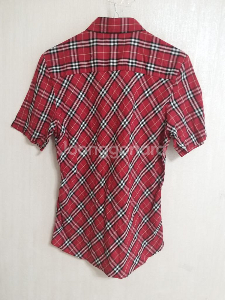 명품 버버리 여성 반팔 체크셔츠 (95)--5