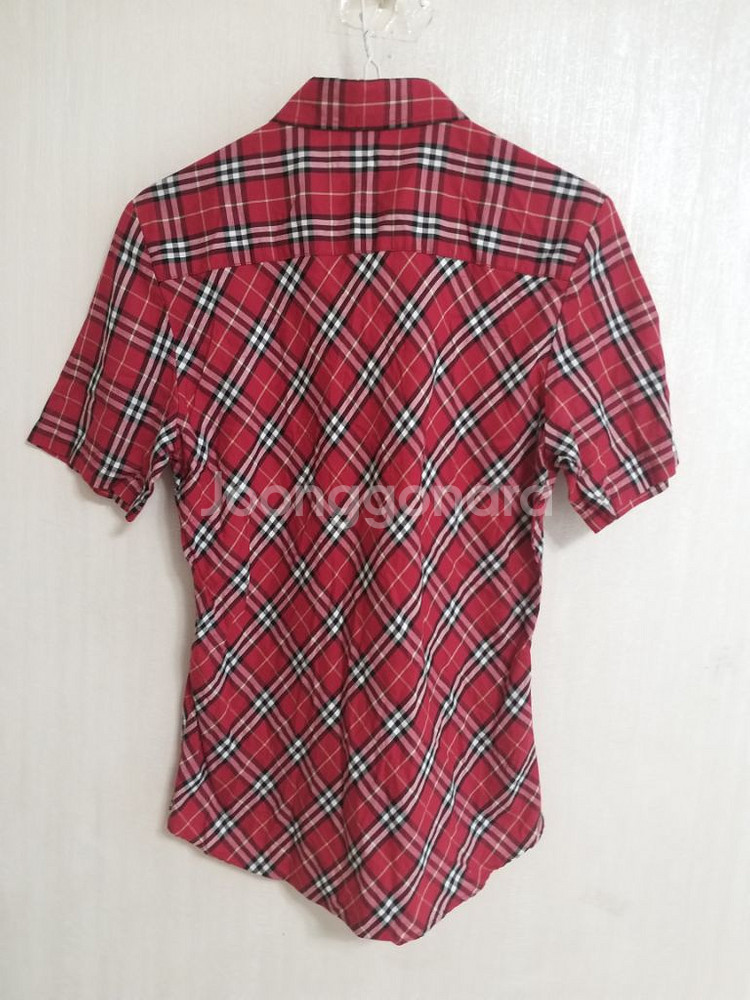 명품 버버리 여성 반팔 체크셔츠 (95)--7