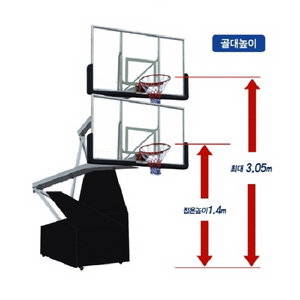 고급 이동식 높이조절 농구대/ PUQ207