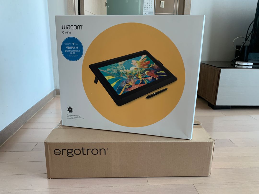 와콤 신티크16+어고트론암LX =45만원 | 중고나라 - 안심되는 중고거래