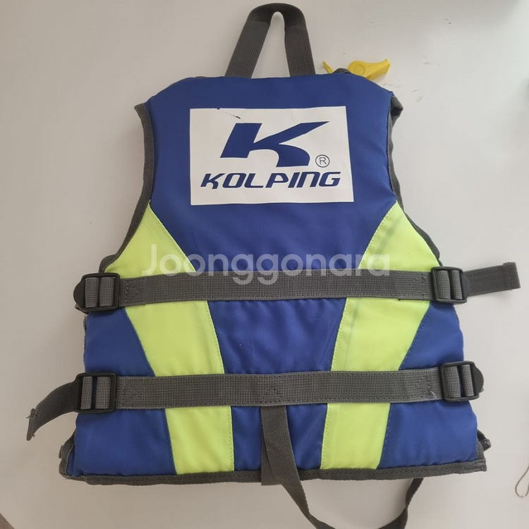 어린이 콜핑 구명조끼 비상호루라기 있음 35kg--2