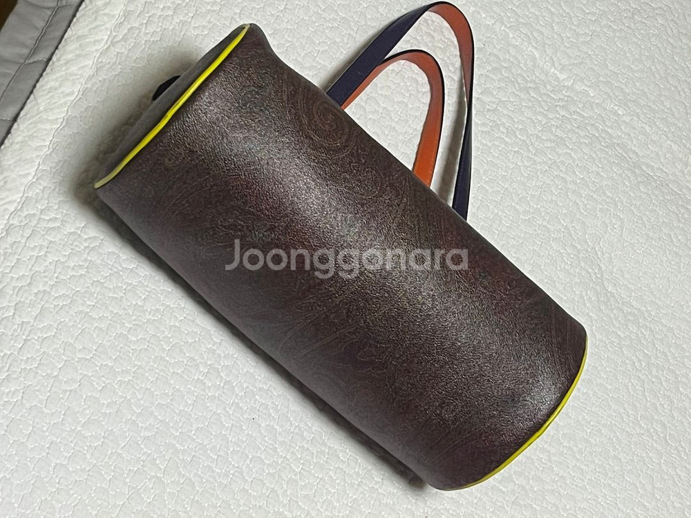 에트로 페이즐리 원통 토트백 판매합니다!--4