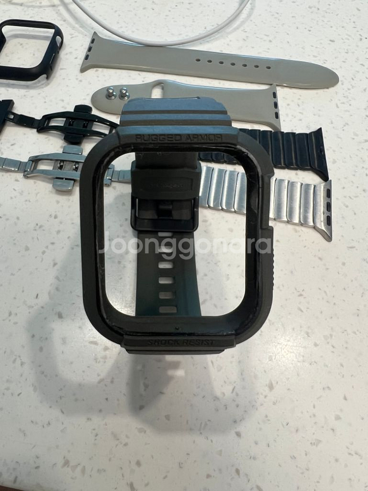 애플워치se 44mm GPS 스페이스그레이 풀박스팝니다--8