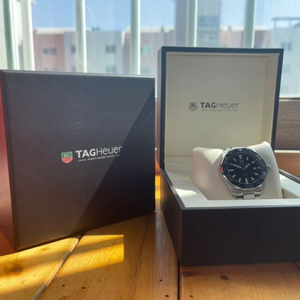 태그호이어 아쿠아레이서 41mm 쿼츠 청판 풀박스