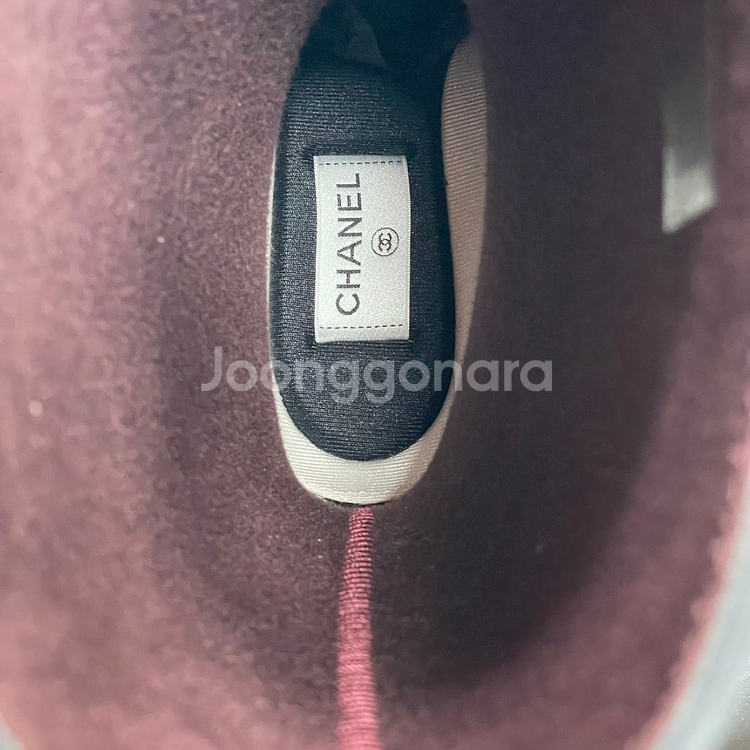 정품 샤넬 레인부츠 러버부츠 블랙 39--2