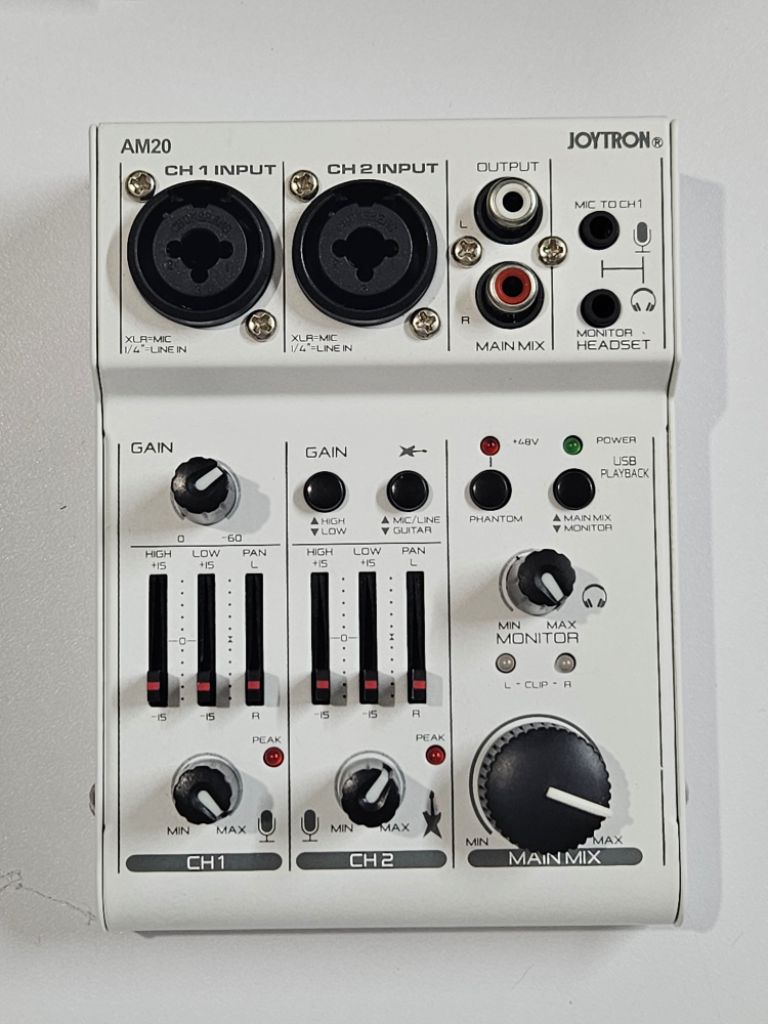 조이트론] USB 오디오 믹서 AM20 | 중고나라 - 안심되는 중고거래