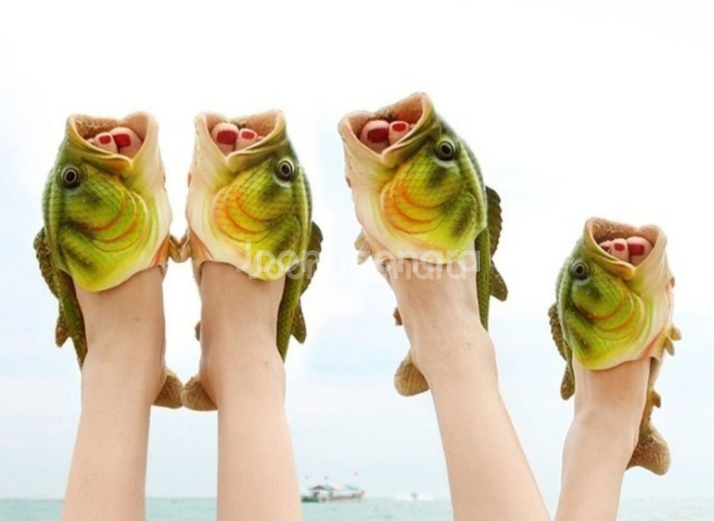 (180~190)쓸데없는선물 재미있는선물 물고기슬리퍼--1