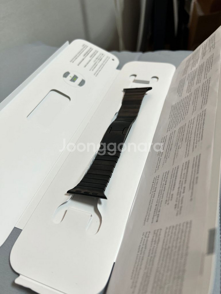 애플워치 링크브레이슬릿 블랙 42mm(44-45호환)--2