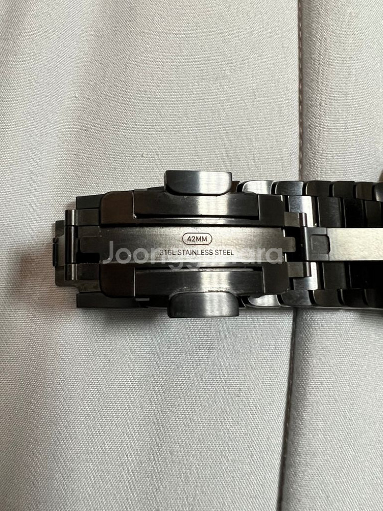 애플워치 링크브레이슬릿 블랙 42mm(44-45호환)--3