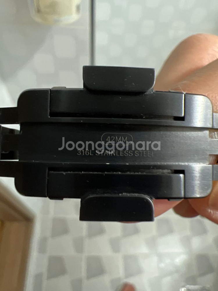 애플워치 링크브레이슬릿 블랙 42mm(44-45호환)--6