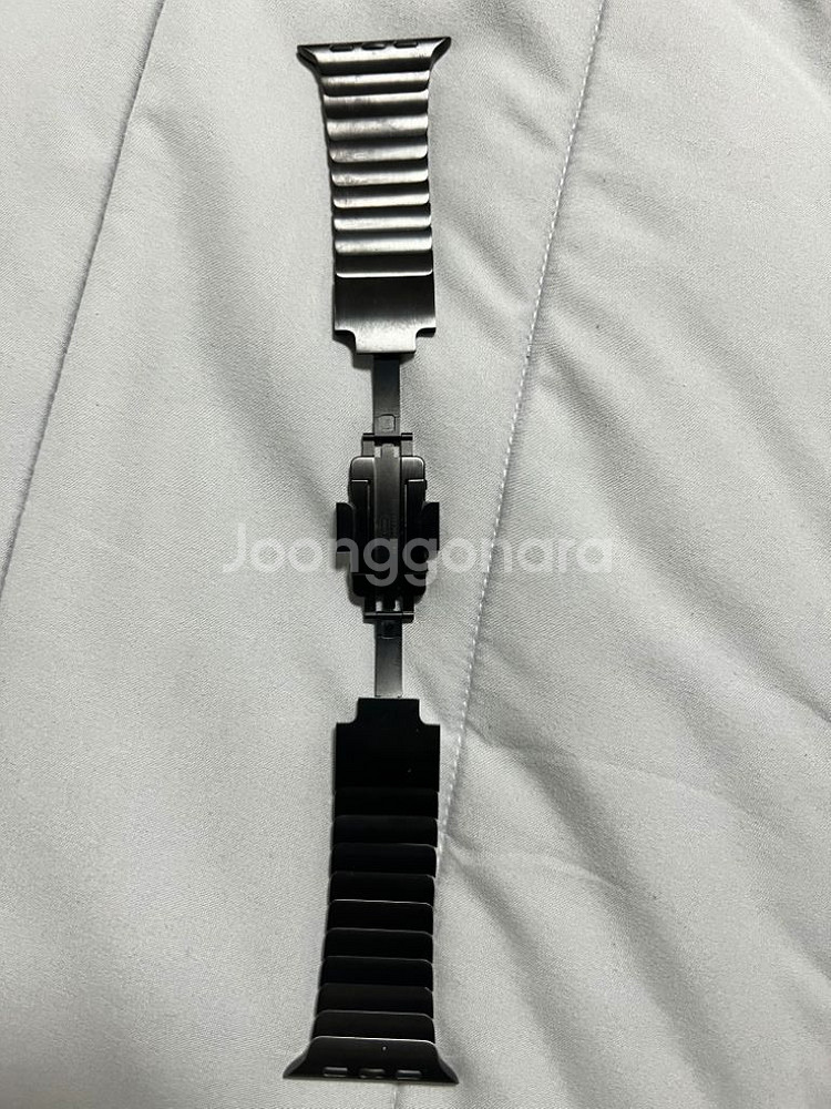 애플워치 링크브레이슬릿 블랙 42mm(44-45호환)--4