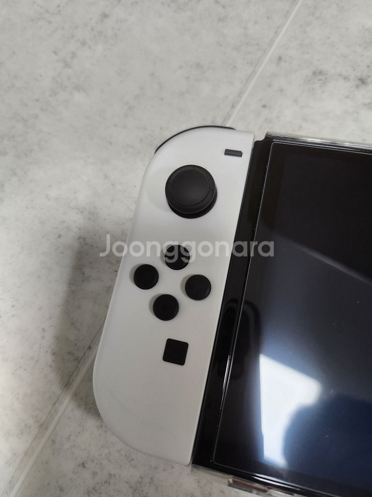 닌텐도스위치oled화이트 + 게임 + 듀오콘+케이스파우--2