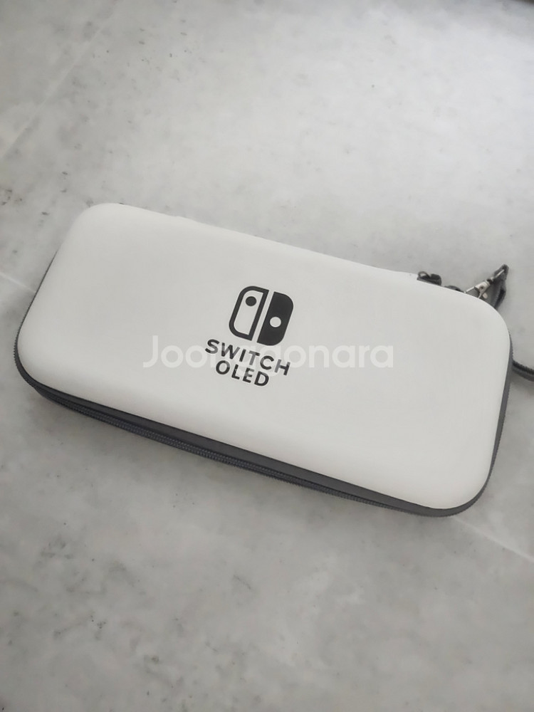 닌텐도스위치oled화이트 + 게임 + 듀오콘+케이스파우--5