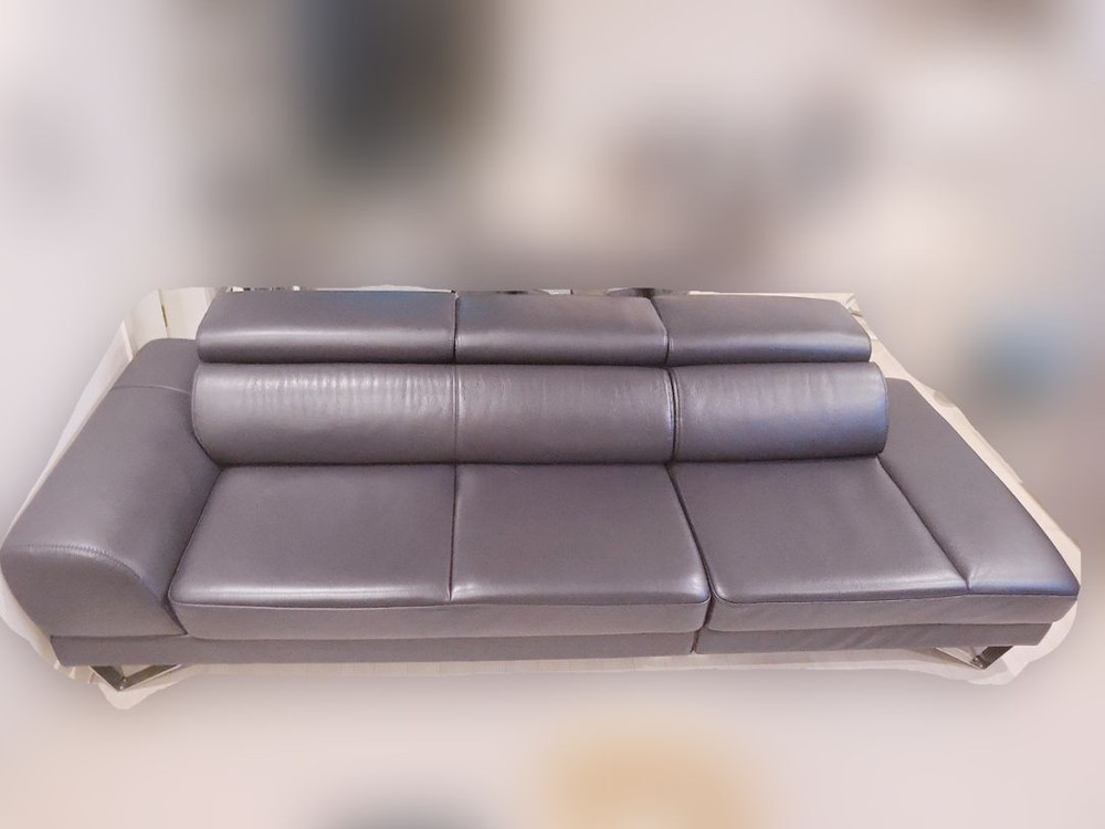 쏘랩 4인용 천연통가죽 소파 이미지