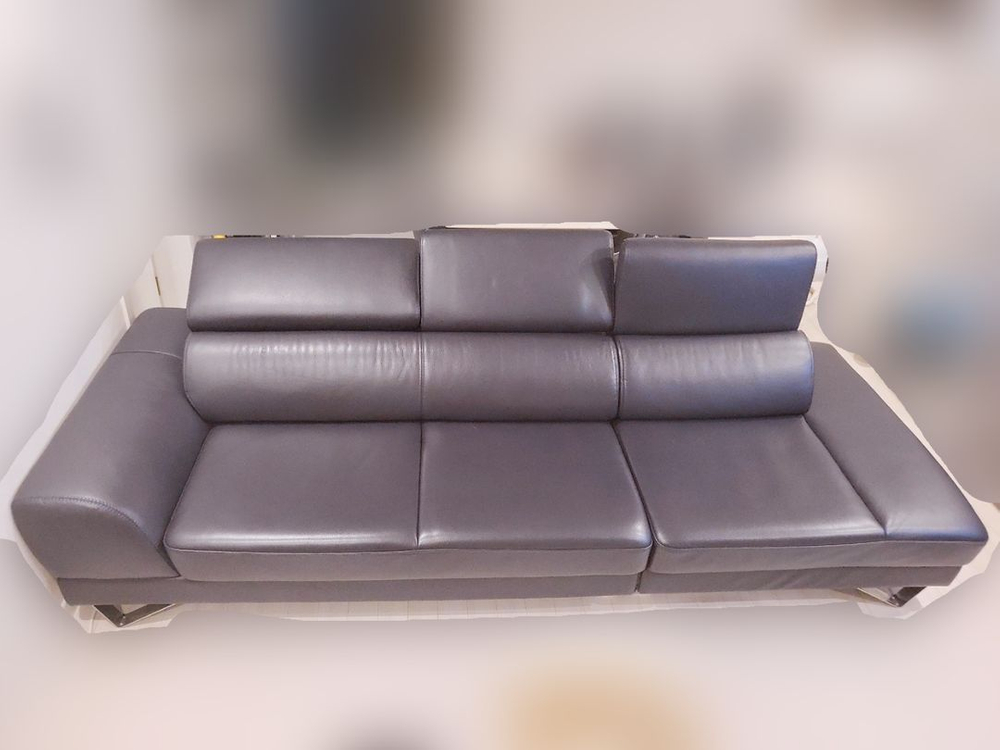 쏘랩 4인용 천연통가죽 소파 이미지