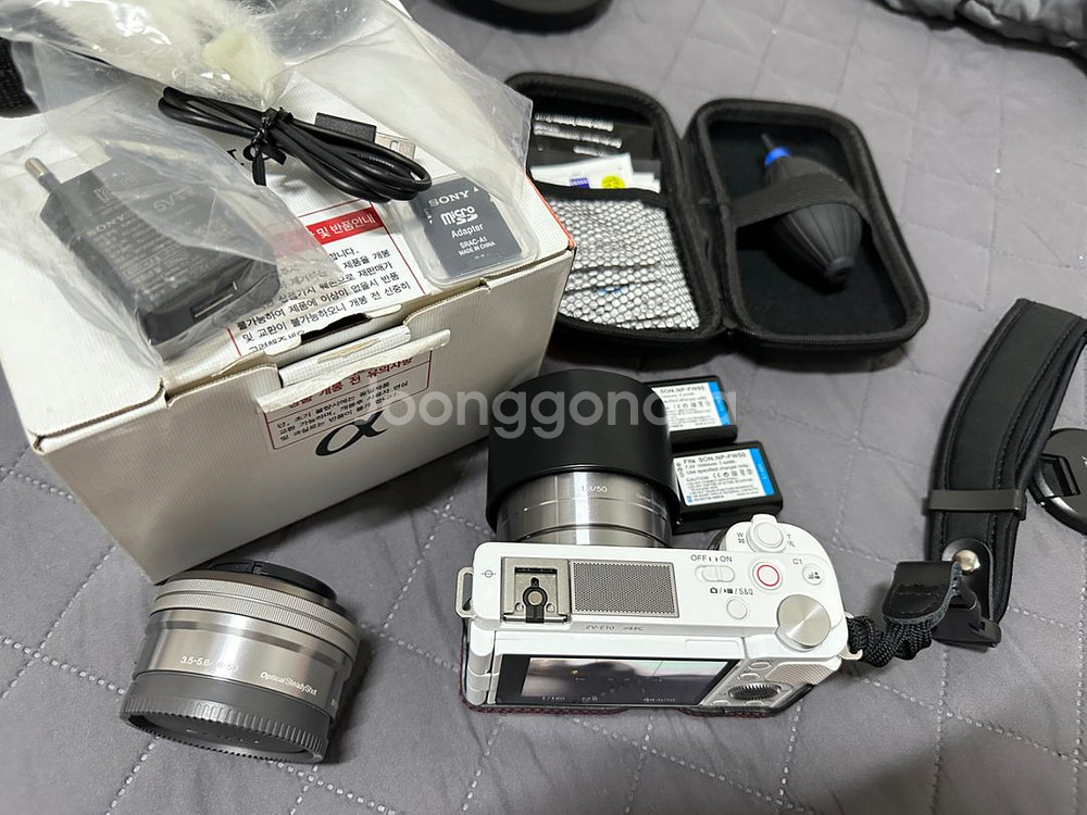 zv-e10+렌즈2개+피지텍원모어가방+삼각대 판매합니다--0