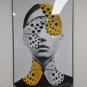 나비 여인 오마쥬 초상화 현대미술 팝아트 그림 액자
