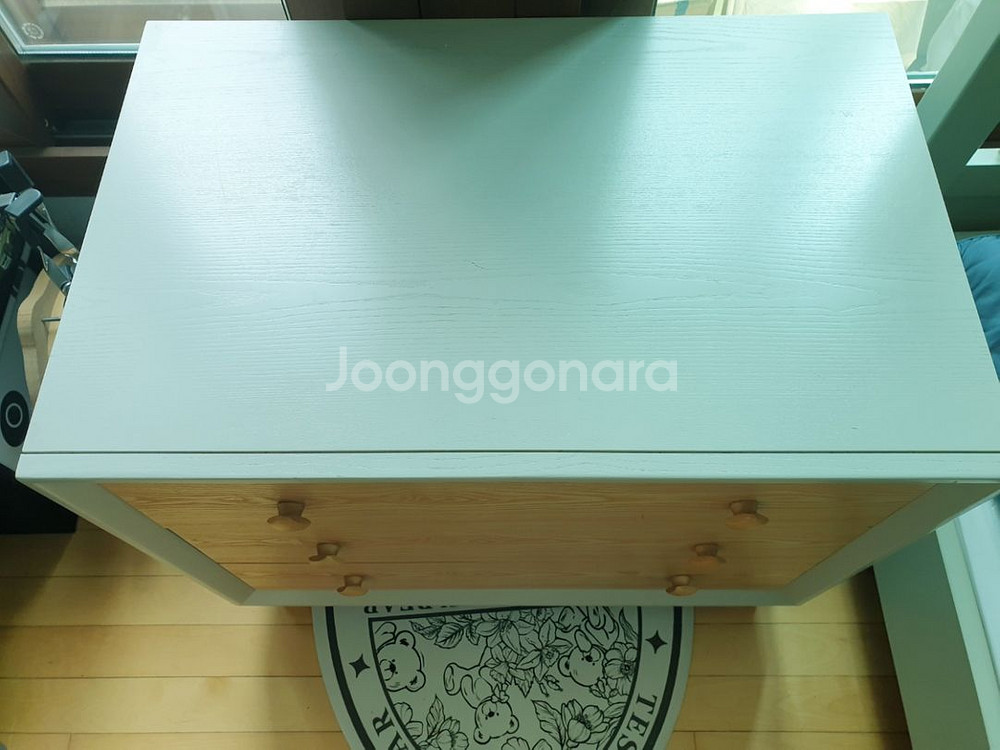 컴프프로 원목 3단랍장--3