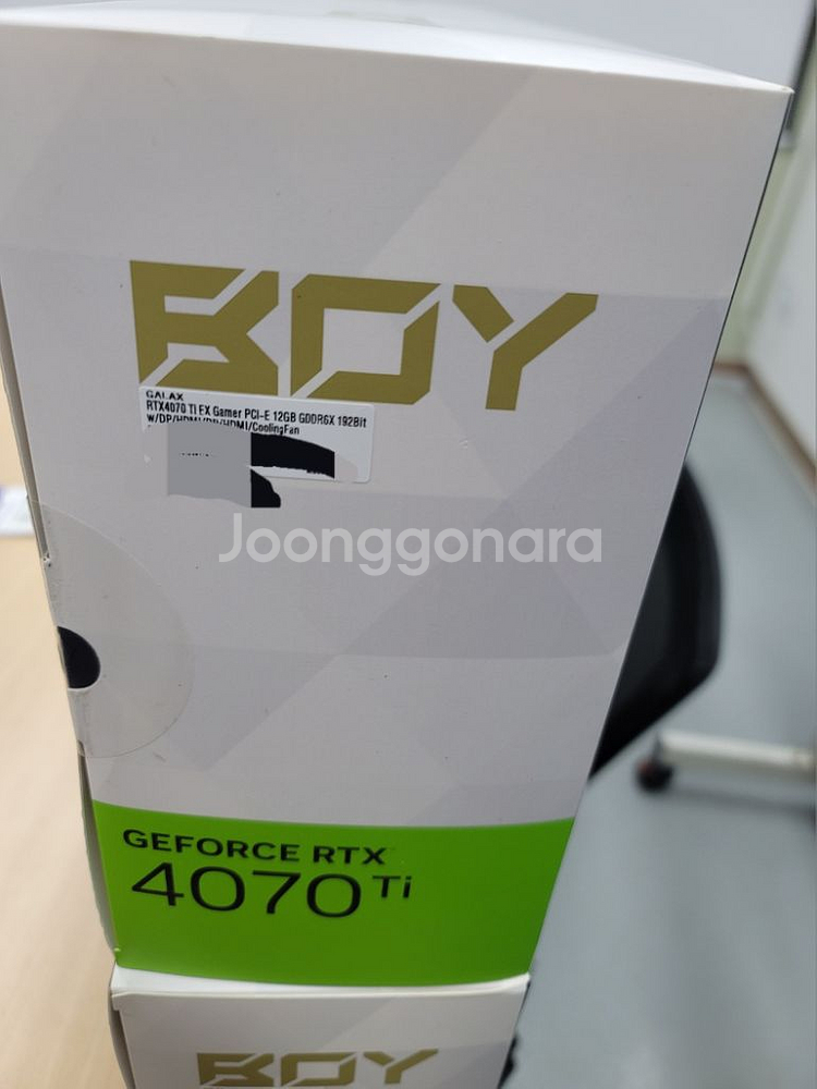 갤럭시BOY RTX4070 Ti 5개 일괄 판매합니다--3