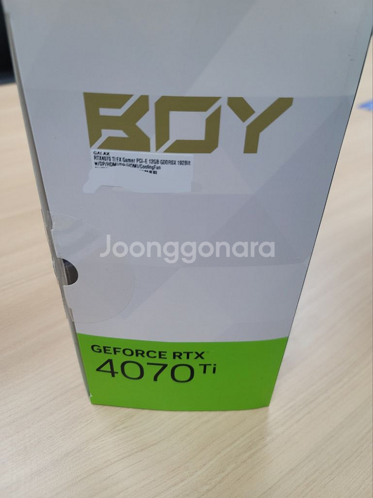갤럭시BOY RTX4070 Ti 5개 일괄 판매합니다--4