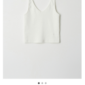 윤슬샵 ribbed cami top (white)