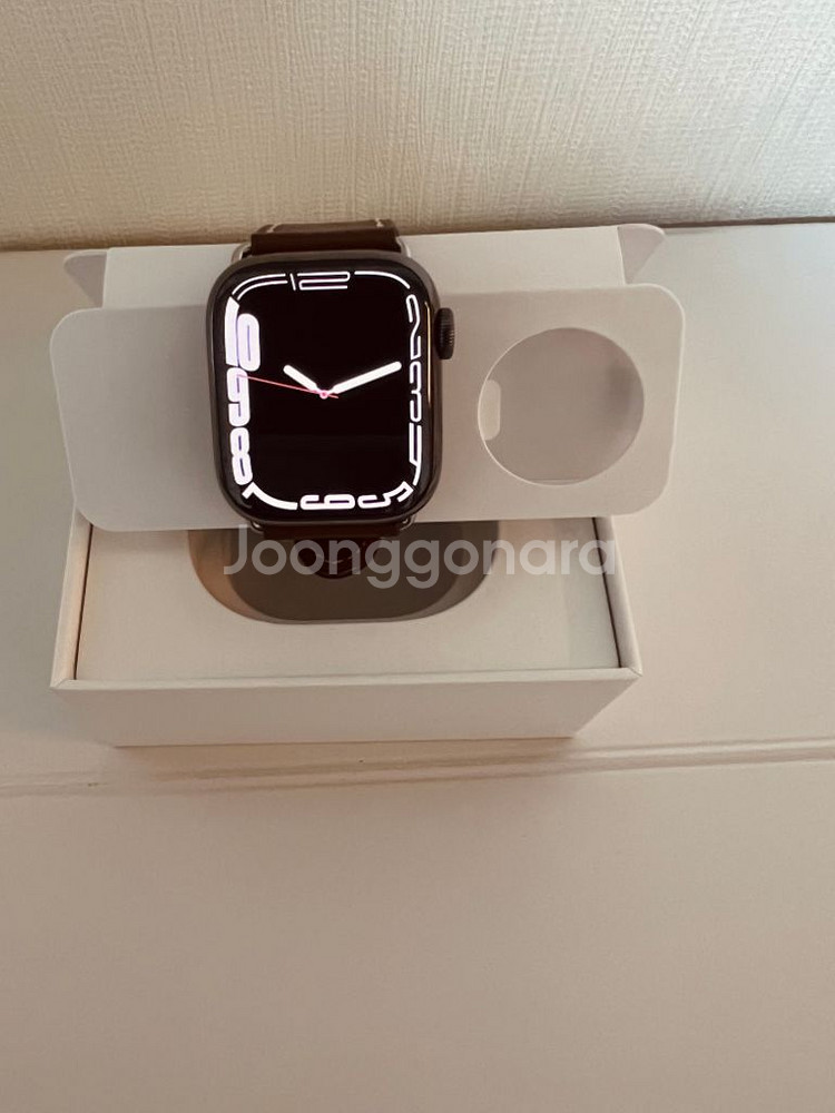 애플워치7스테인리스 셀룰러 41mm 베터리100퍼--7