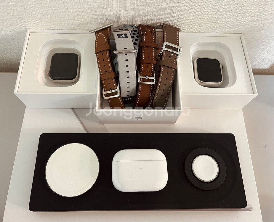 애플워치7스테인리스 셀룰러 41mm 베터리100퍼--8