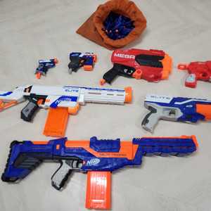너프 총 장난감(총알포함) 7개 일괄 판매