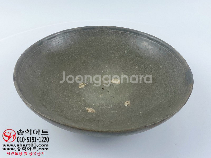 고려시대 청자대접 오리지널 청자완 진품 골동품 도자기--0