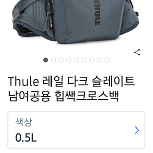 Thule 툴레 레일 힙색 힙쌕 0.5L 새제품