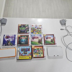 닌텐도3ds xl , 닌텐도2ds xl 2개와 각종칩들