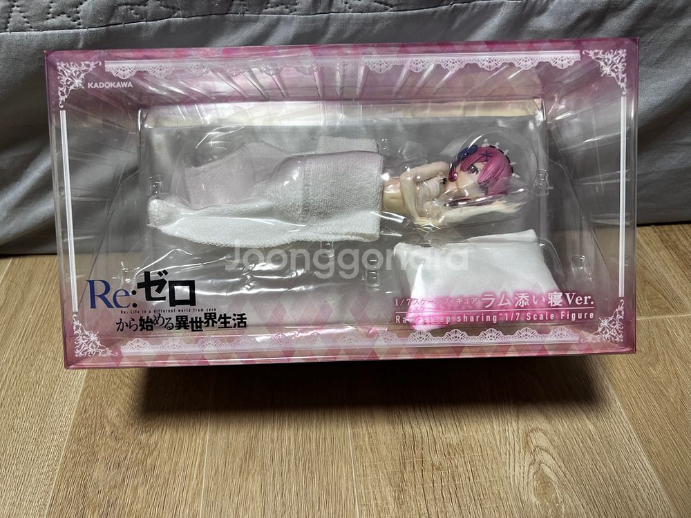 카도카와 정품 리제로 렘, 람 곁잠 피규어--2